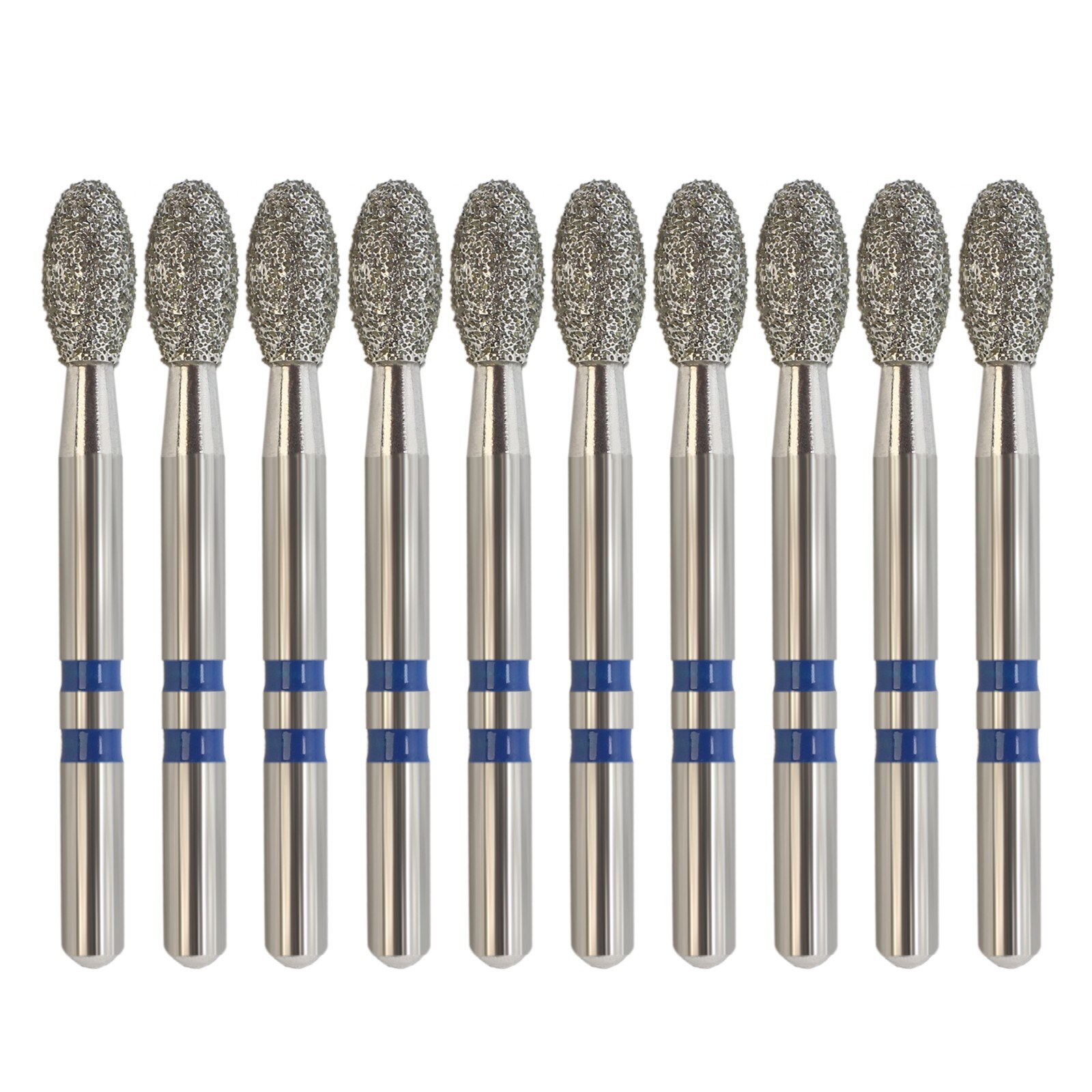 Zirconia Diamond Burs Multi-Use Egg Football Z379/023M Medium Grit FG High Speed