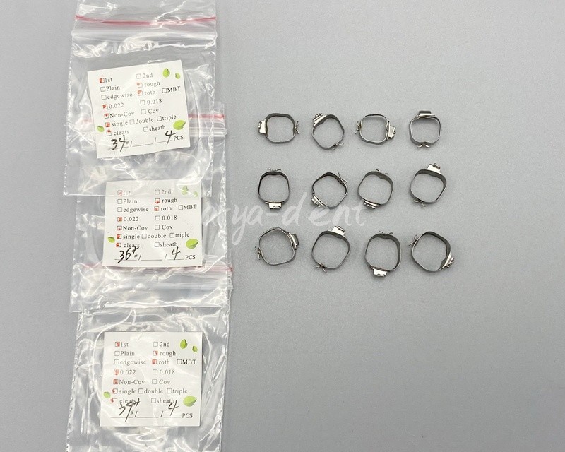 Dental Orthodontic 1st Plain Molar Bands Buccal Tubes Cleats Roth 022 #29-44+