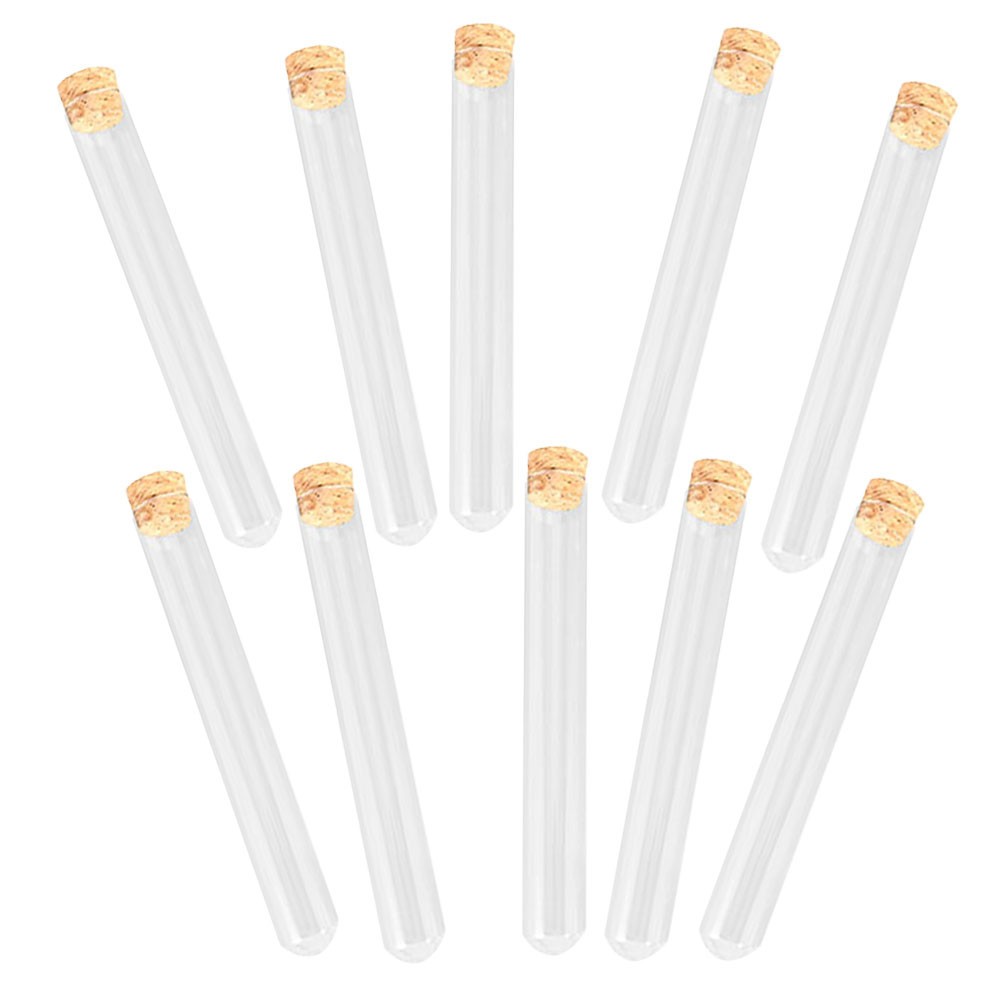 10-100x 20ml Glass Test Tubes With Cork Candy Party Wedding Reusable