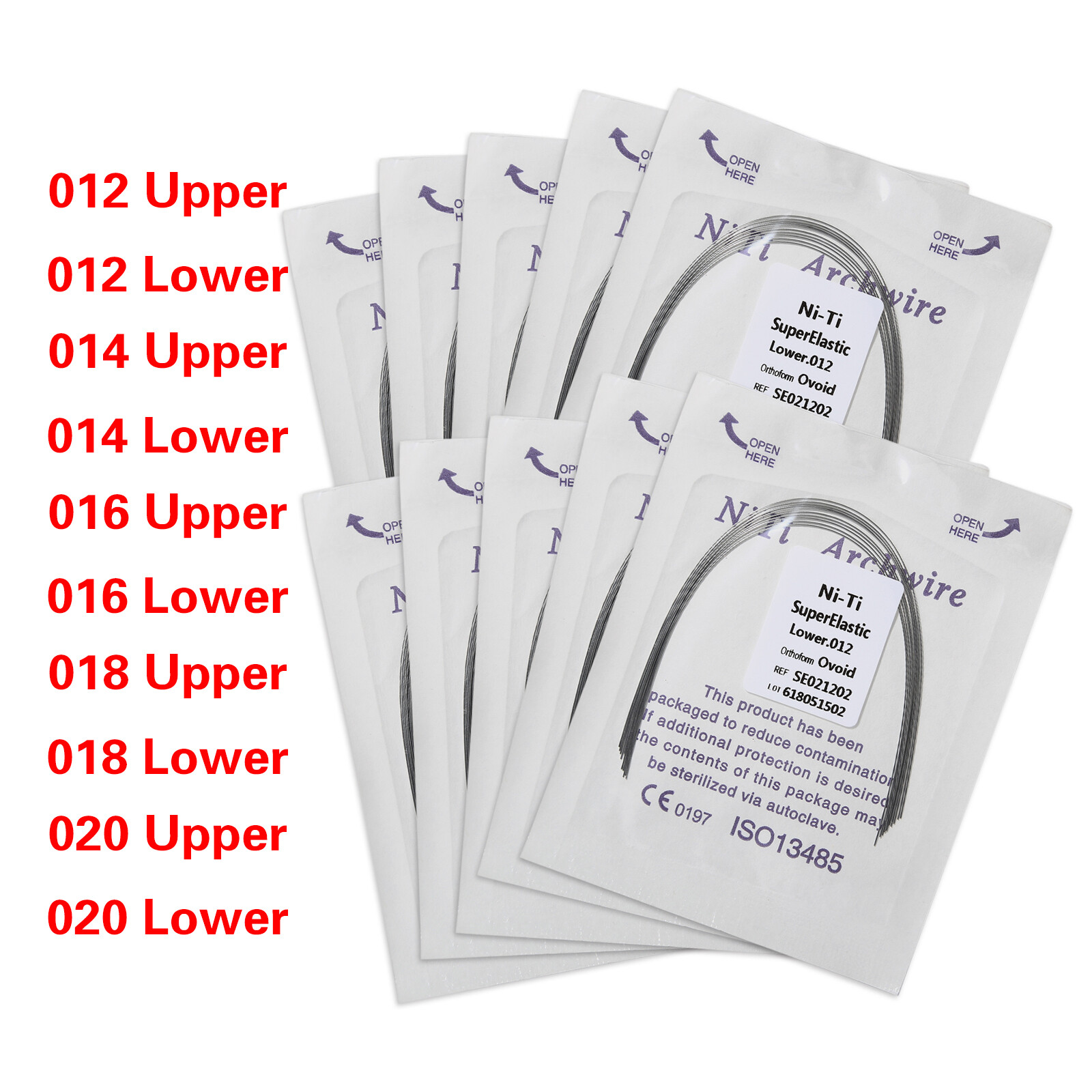 Ortho Round /Rectangular Arch Wires Niti/Stainless Steel/ Heat Thermal Activated