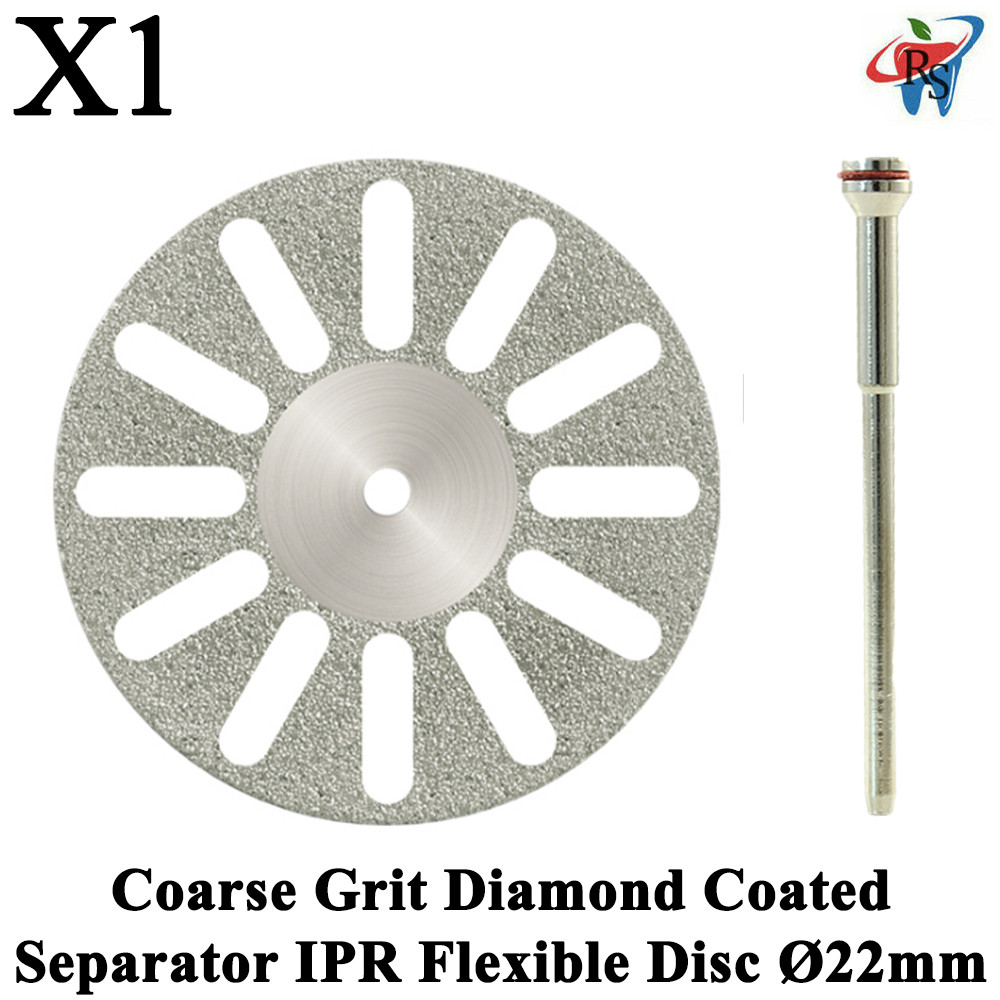 1pcs Coarse Double-Sided Diamond Coated Grit Disc For IPR Ø22mm Thickness 0.29mm