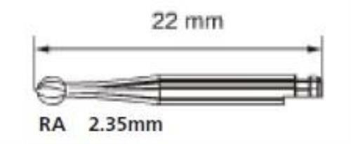 7 [a pack of 10 or 100] Round – Operative & Surgical Carbide Burs