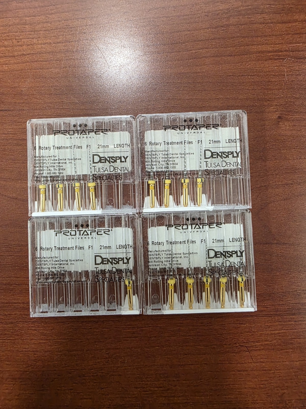 Dentsply Rotary ProTaper Universal Engine NiTi Files 21 mm F1 (Opened 14pk)