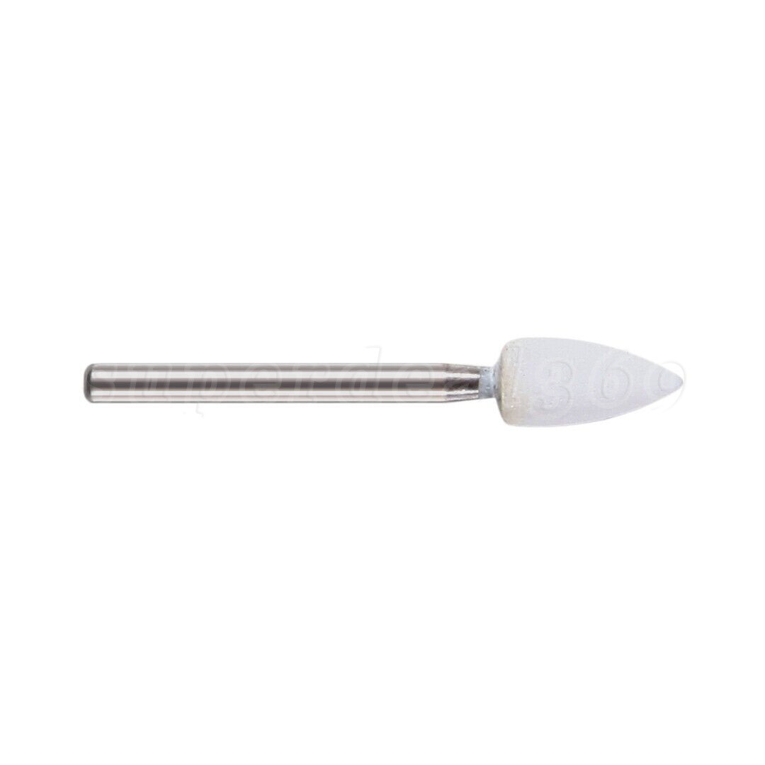 12Pcs Dental Flame White Stone Polishing FG Burs FL2 Abrasion Point Bur SA