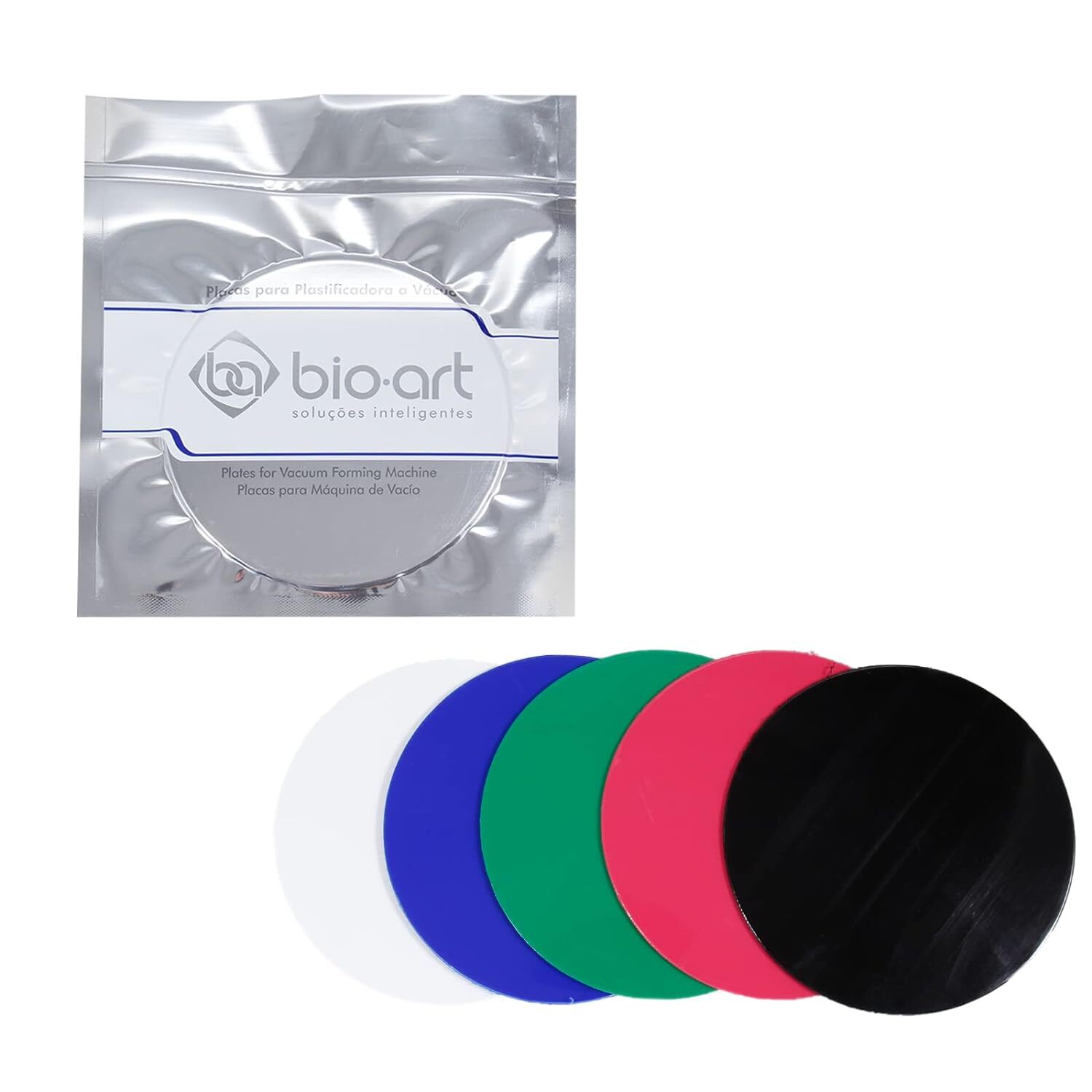 Bio-Art Soft 3.0mm EVA Thermoforming Sheet 134/126mm Round/Square Mixed Colors 5