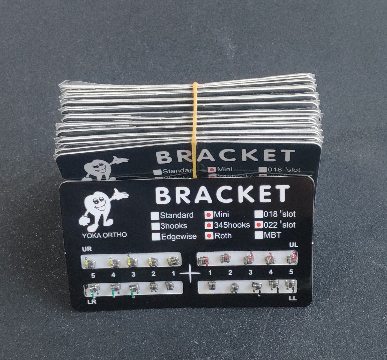 10 Packs Dental Orthodontic Metal Brackets Braces Mini Roth 022 slot 345 Hooks