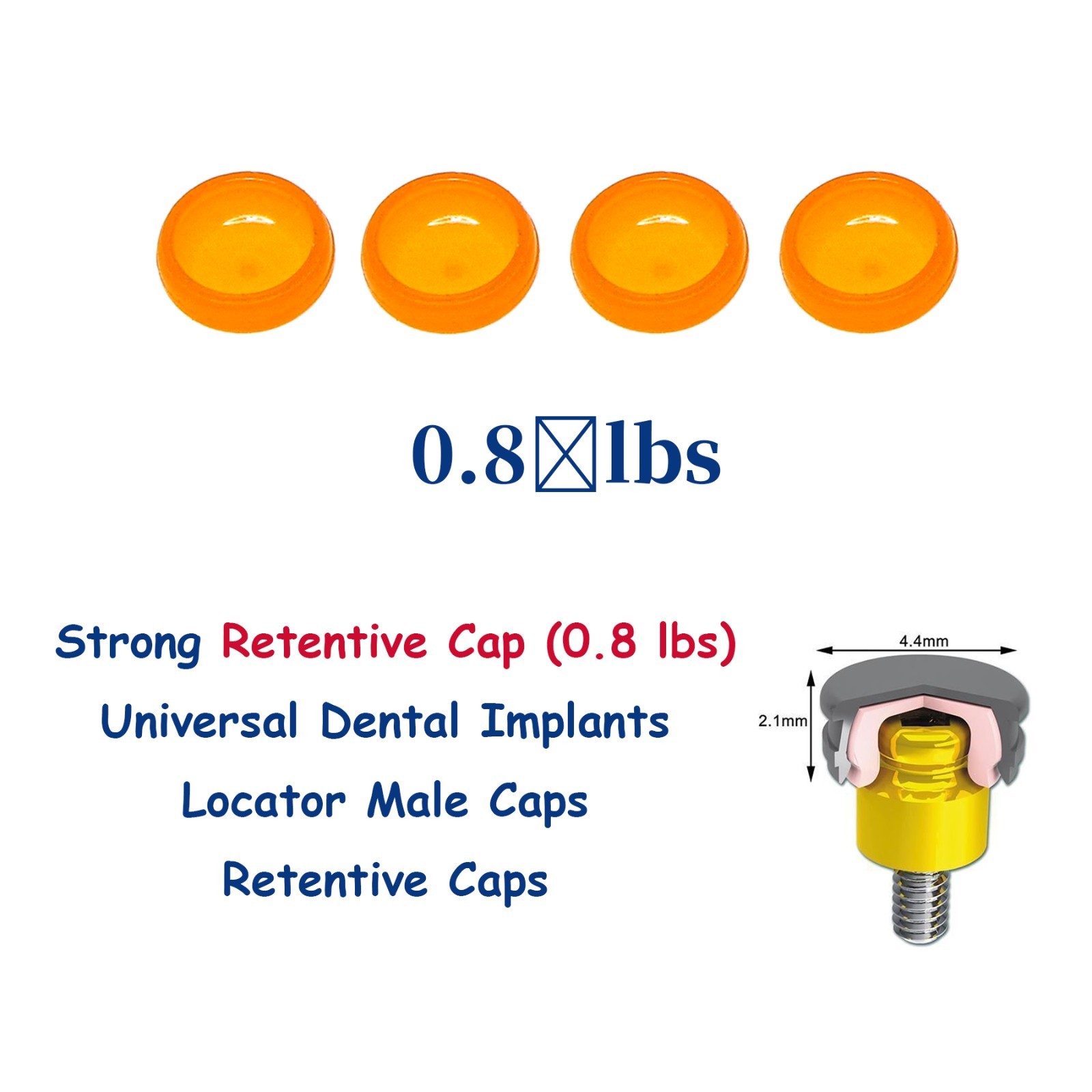 US Dental Overdenture Locator Core Tool Abutments Retention Caps Implant Inserts