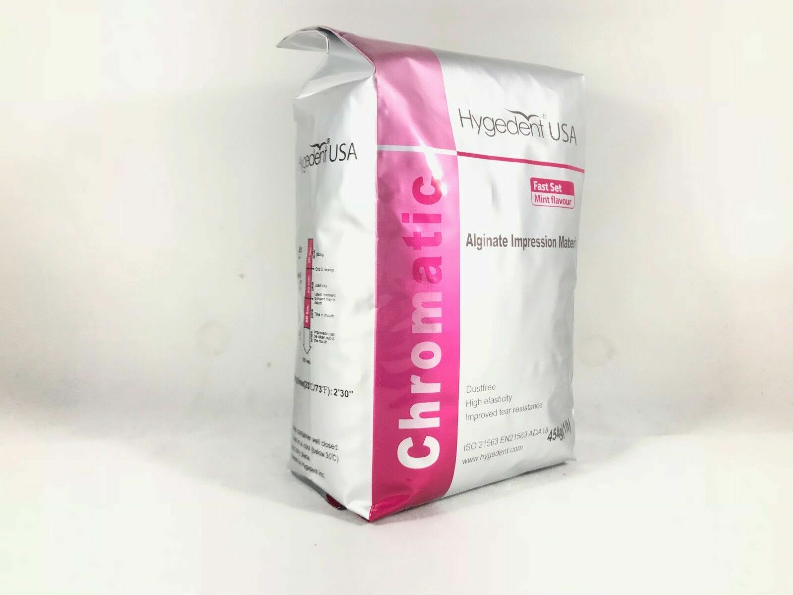 HYGEDENT Chromatic Color changing Fast Set Alginate Impression 1lb (1 to 24 Bag)