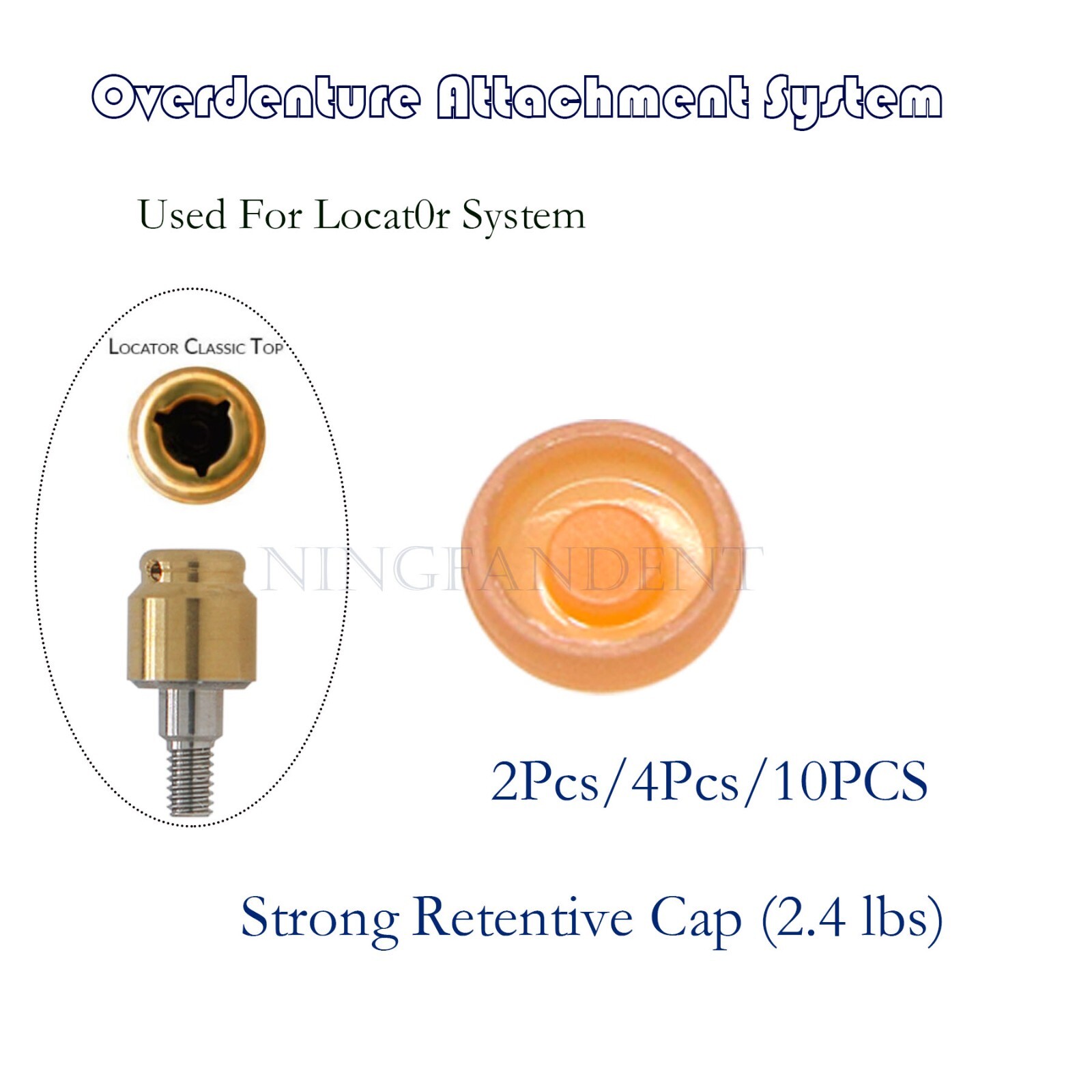 Implant Abutments Locat0r Retention Caps,Fits Hiossen Straumann Nobel Zimmer AS