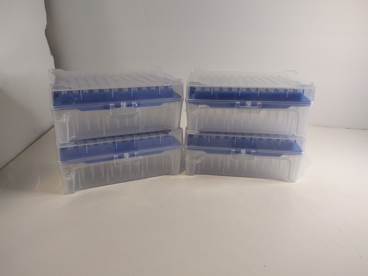 10ul Filtered Pipette Tips, 96/Each Pack, Clear 4 Packs