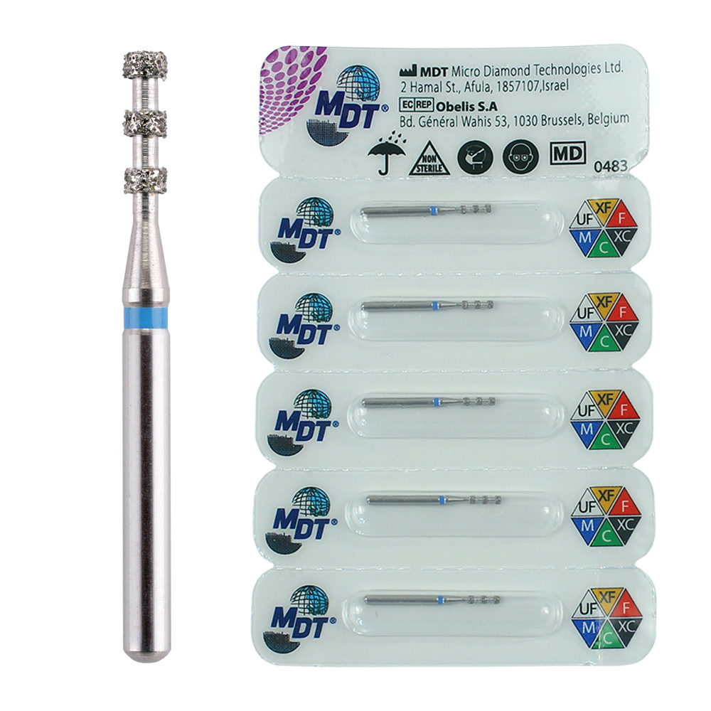Dental MDT Diamond Depth Marker 834 552 FG Burs Safe Shank Medium Grit Diamond