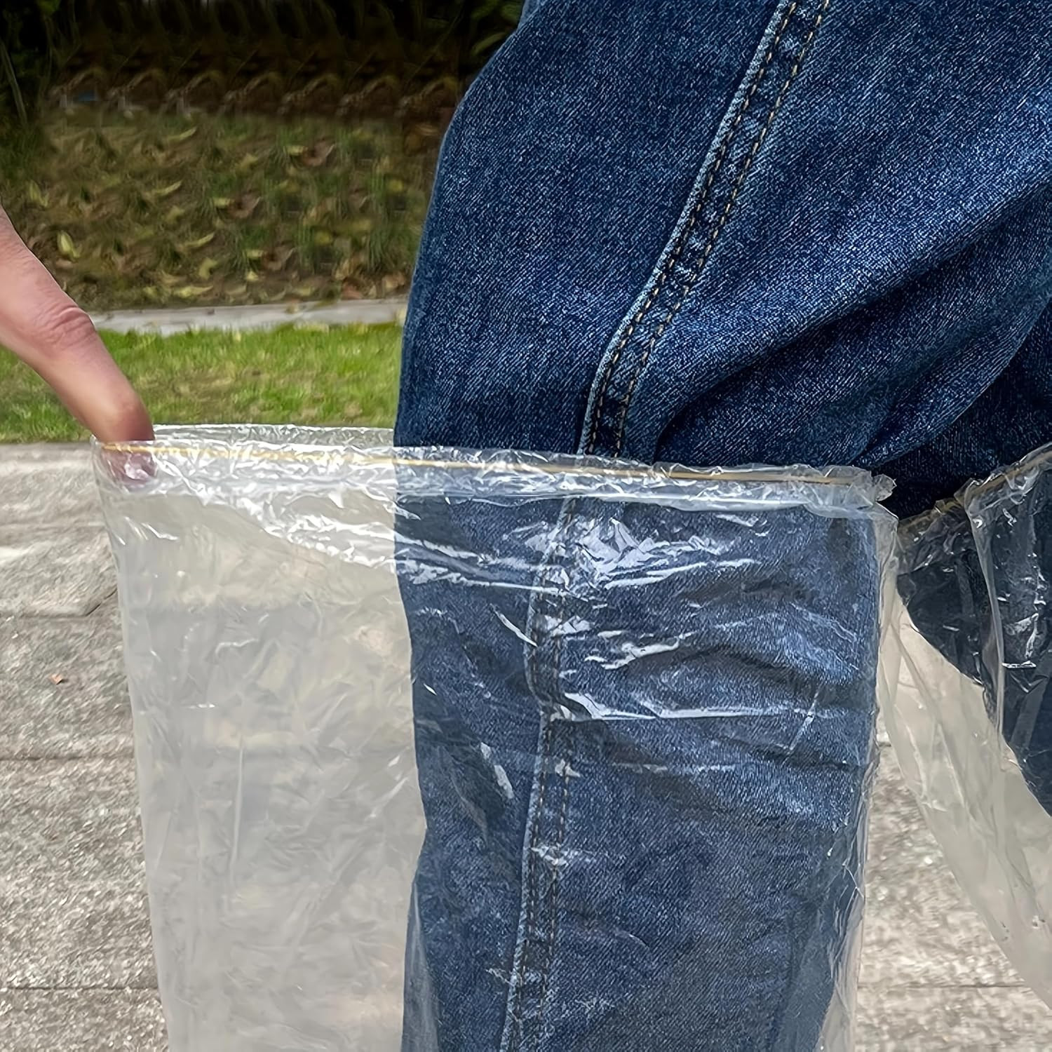 Disposable Plastic Boot and Shoe Covers 19 Inch Tall Extra Large Resistant Water