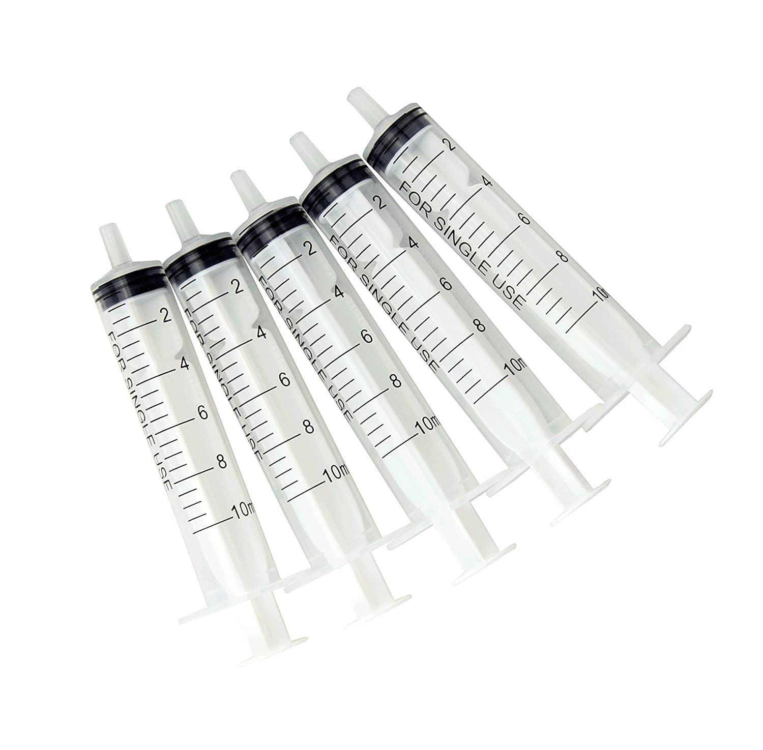 10ml Syringe for Liquid,Plastic Syringe Without Needle(5 Packs)