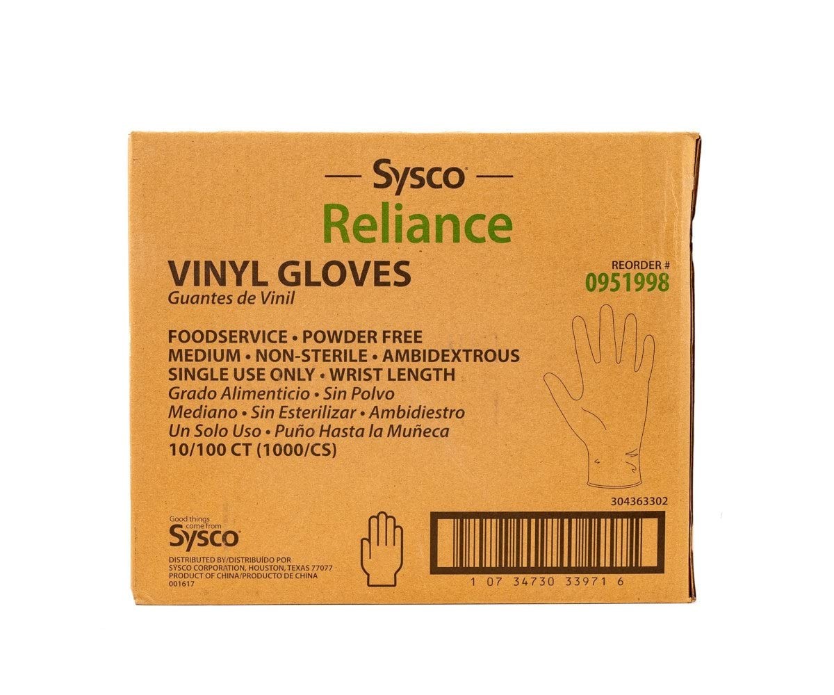 New Disposable Vinal Gloves Medium 100 Per Box