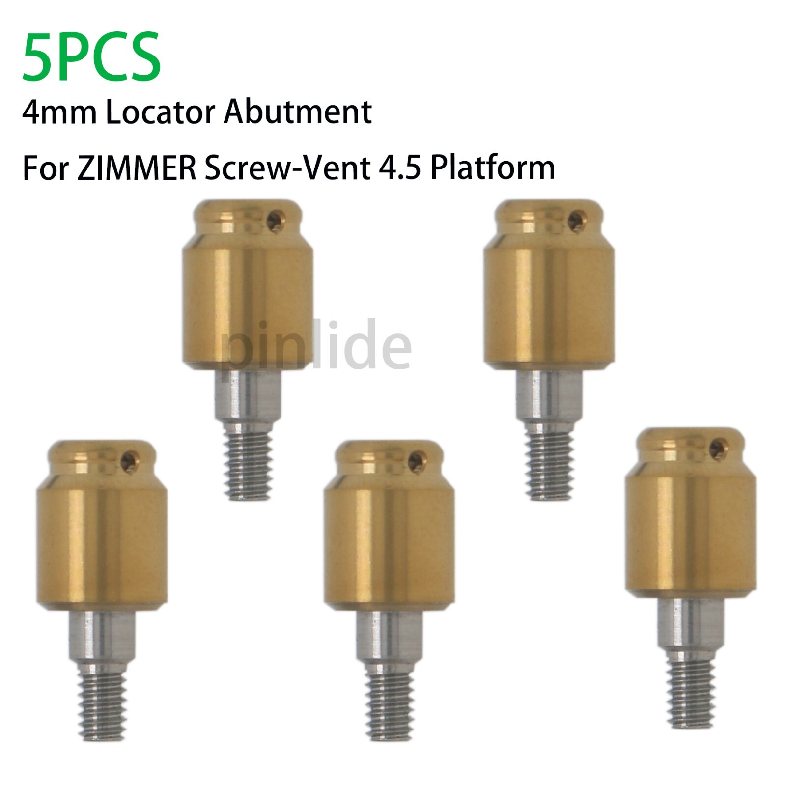 Dental Overdenture Attachments Abutment PAØ3.5/4.5 AH=1-5mm fit for Zimmer