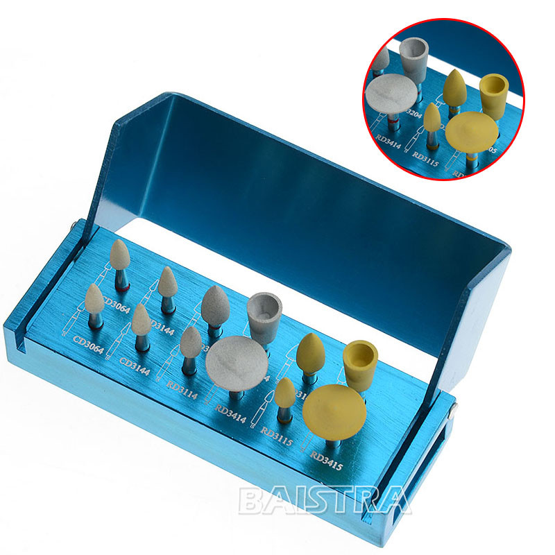 Dental Porcelain Composite Polishing RA HP Cups Burs Kit RA HP FG FG Shank Type