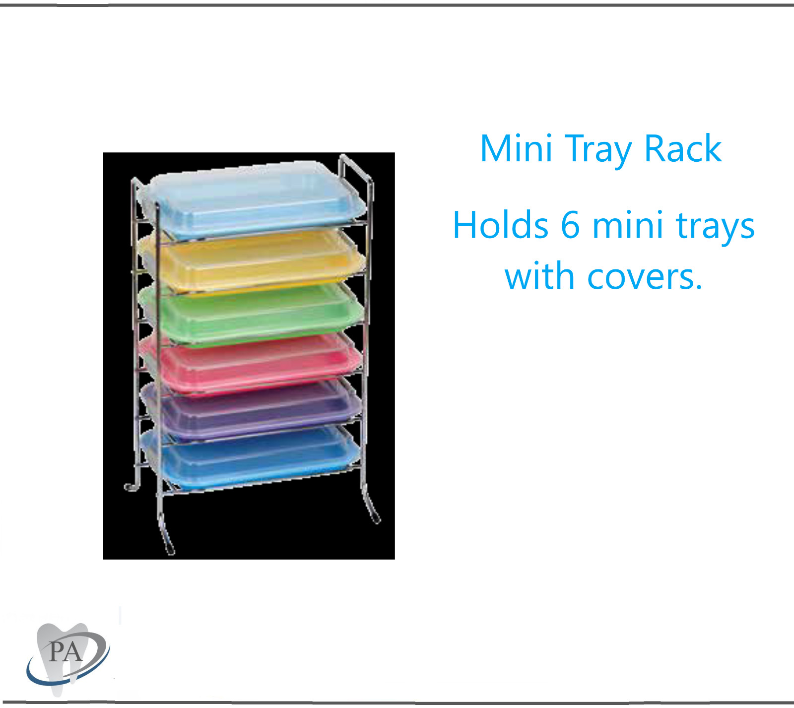 Dental Medical Chrome Steel Instrument Tray Rack for Size F» Mini Tray Rack Lids
