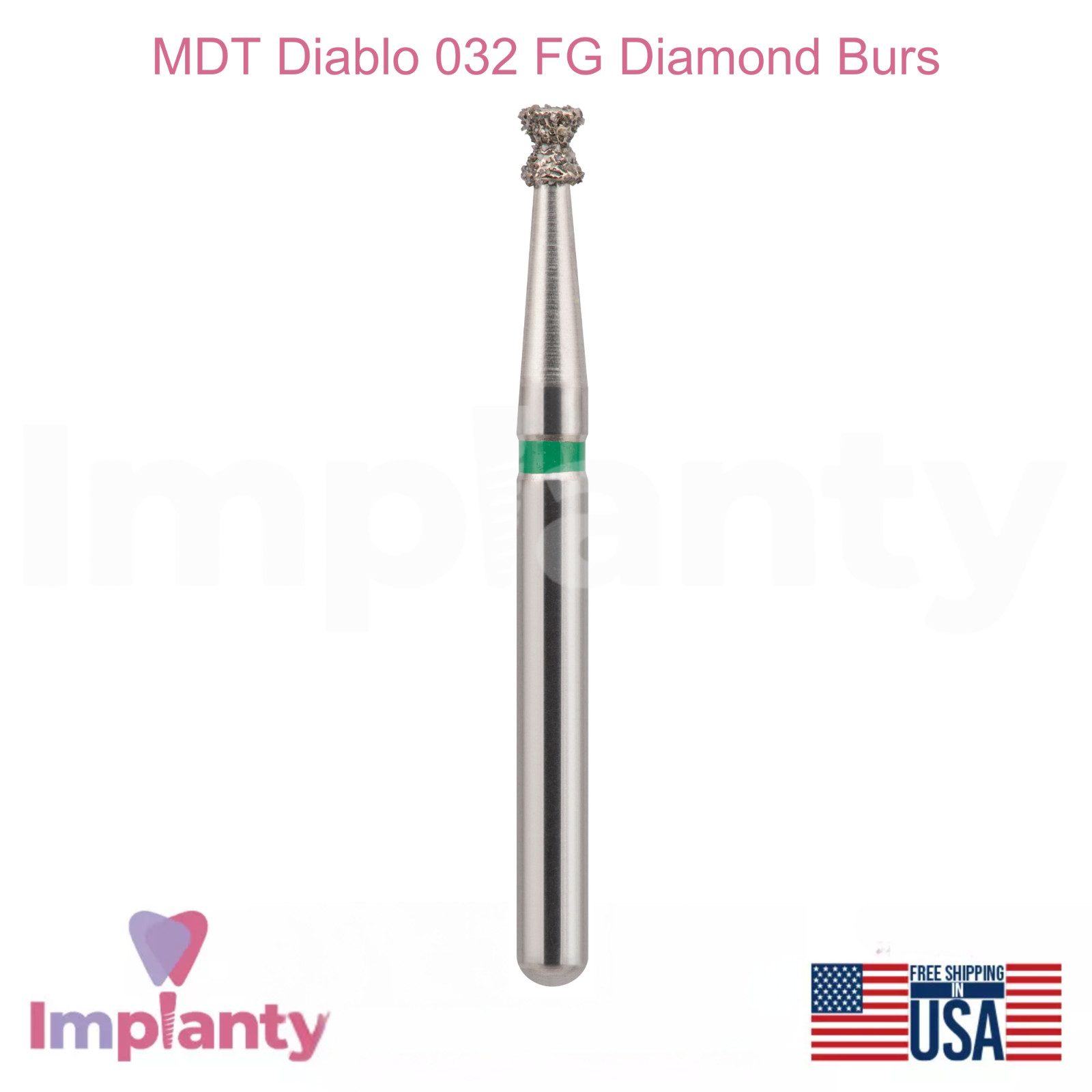 MDT Dental Diablo 032 FG Diamond Burs Coarse Grit Fine Contouring Restorations