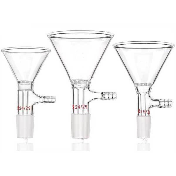 Wholesale 50mm-150mm Clear Glass Filter Funnel with Standard Joint for Flask