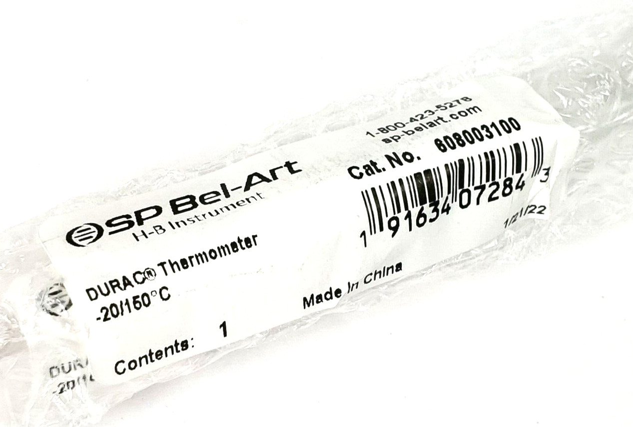 SP Bel-Art H-B Instrument DURAC Thermometer 608003100 (-20 – 160° C)
