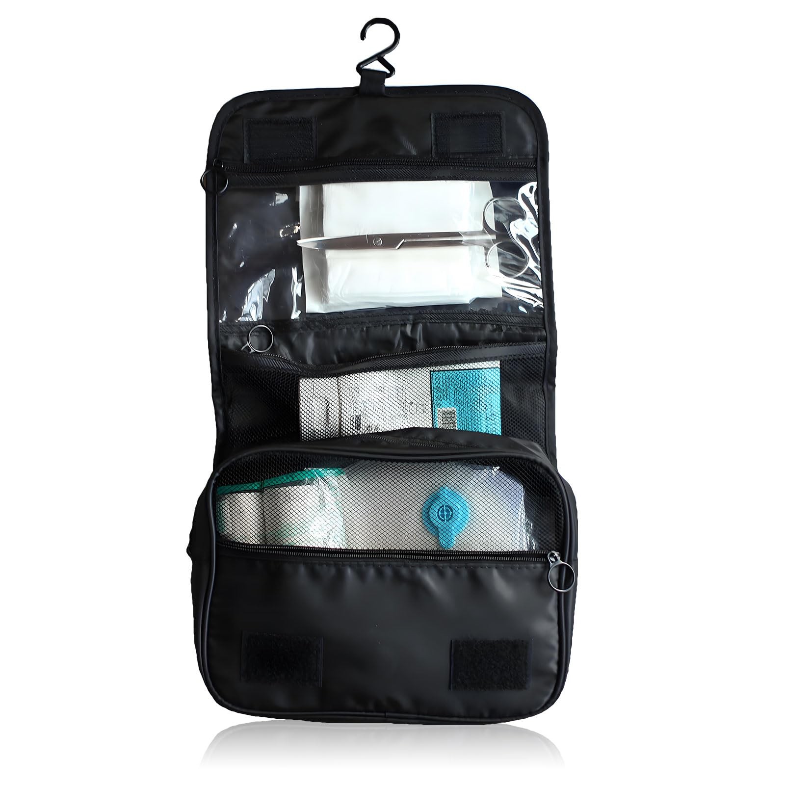 Exquisite Travel Bag for Ostomy and Colostomy Supplies – Average size, Black