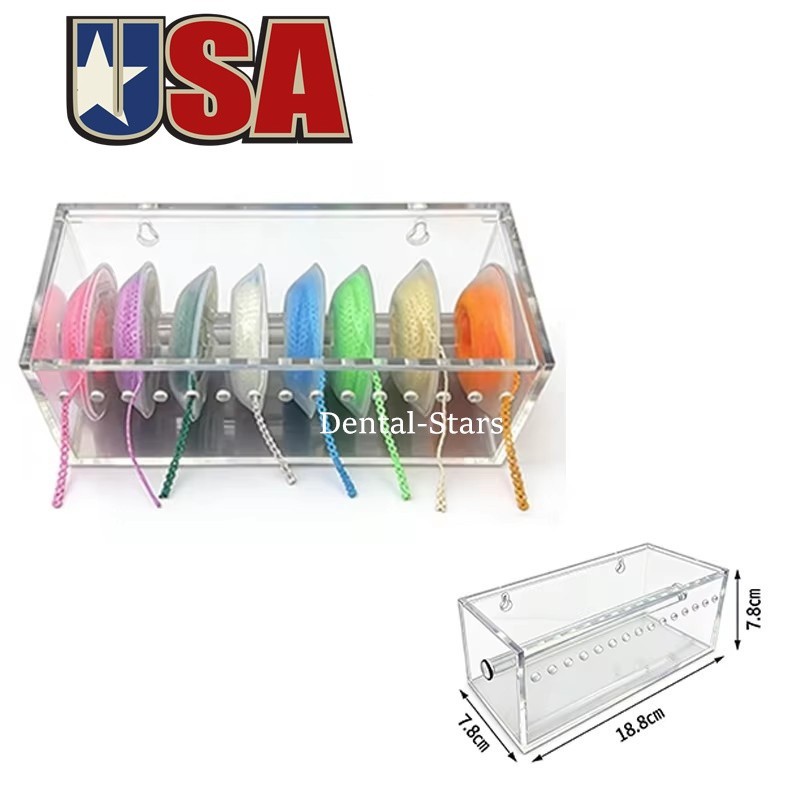Dental Acrylic Power Chain/Composite Resin Storage Holder Organizer Dispenser US