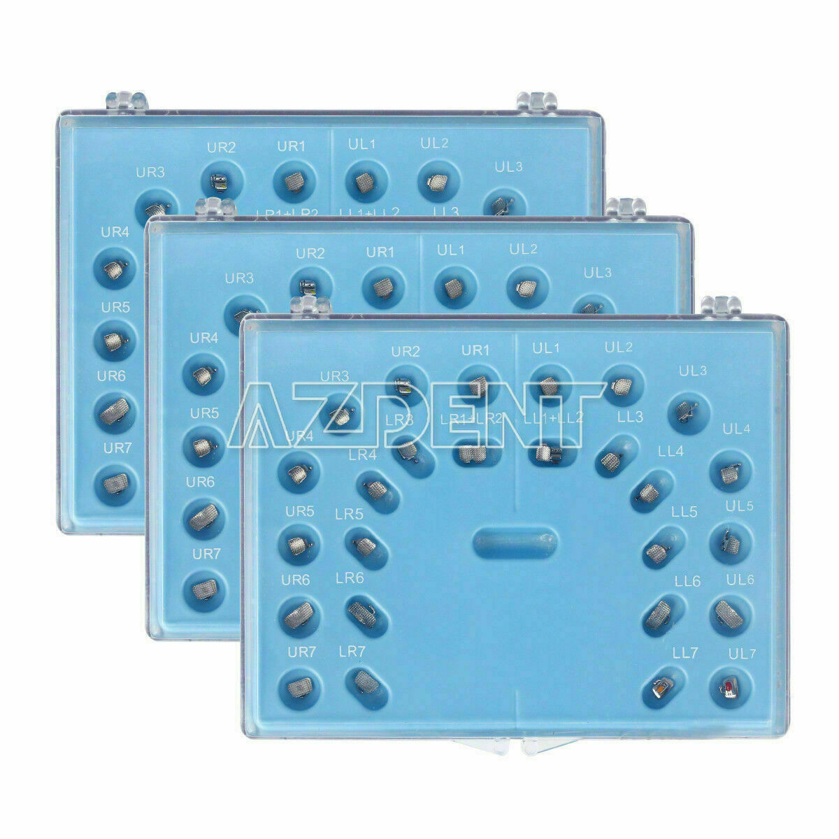 AZDENT Dental Ortho Brackets Brace Self-Ligating Active Mini Roth 022 Hooks 345