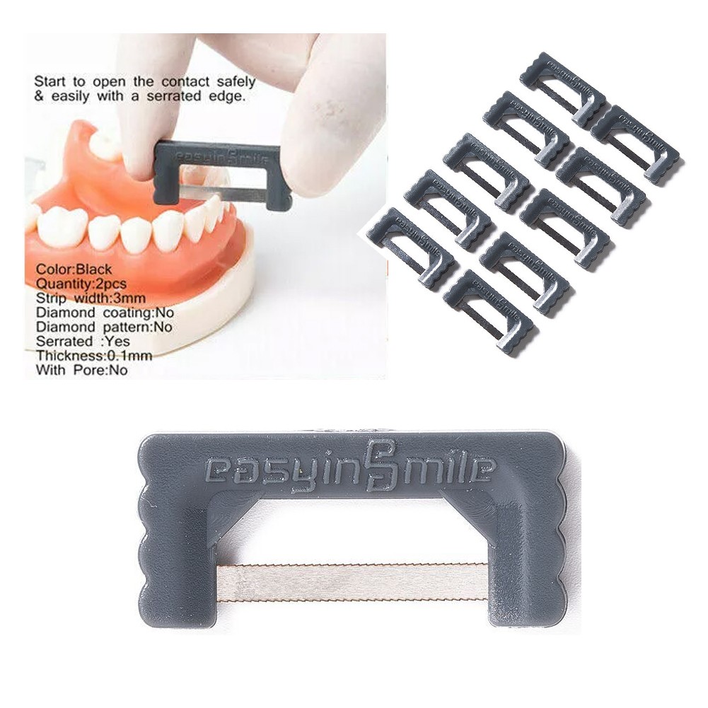 Dental Orthodontic Interproximal IPR Reduction Strip Polishing Enamel Saw 10Size