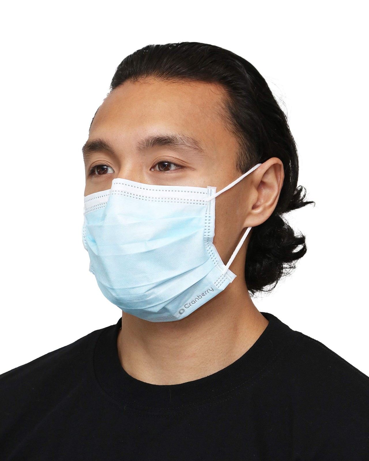 Cranberry USA Cranberry S3160Bcase S3+ Earloop Face Mask, 3-Ply, Disposable, …