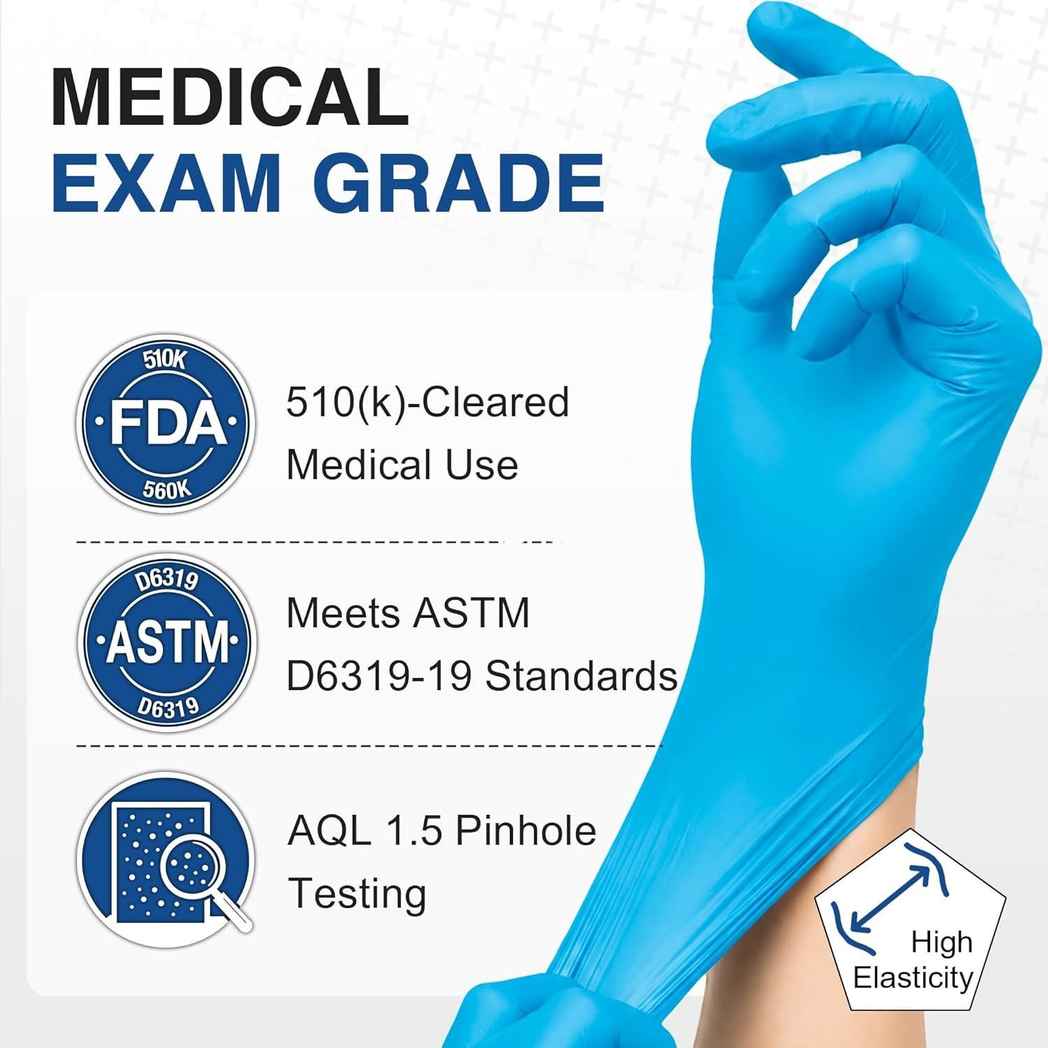 Nitrile Exam Gloves, Medical Grade Blue Disposable Gloves Latex Free, Rubber …