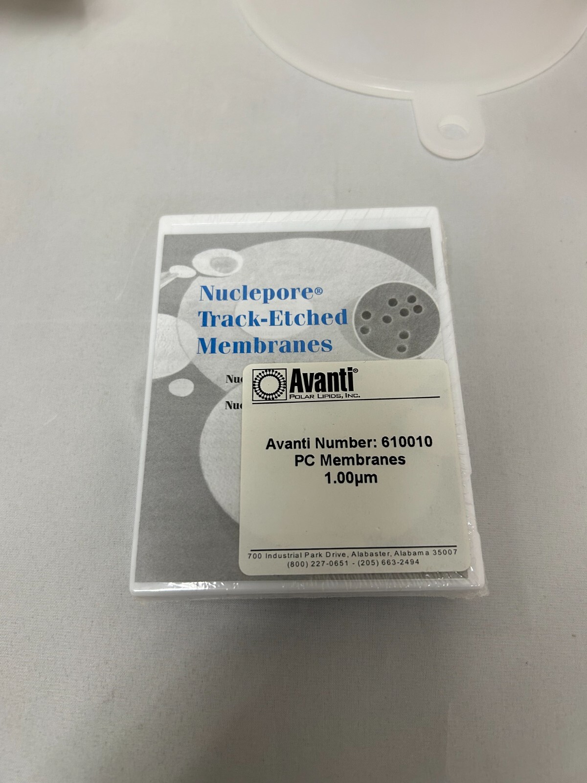 Whatman Nuclepore Track-Etched PC Membranes 1.0μm (1 box of 100 membranes)