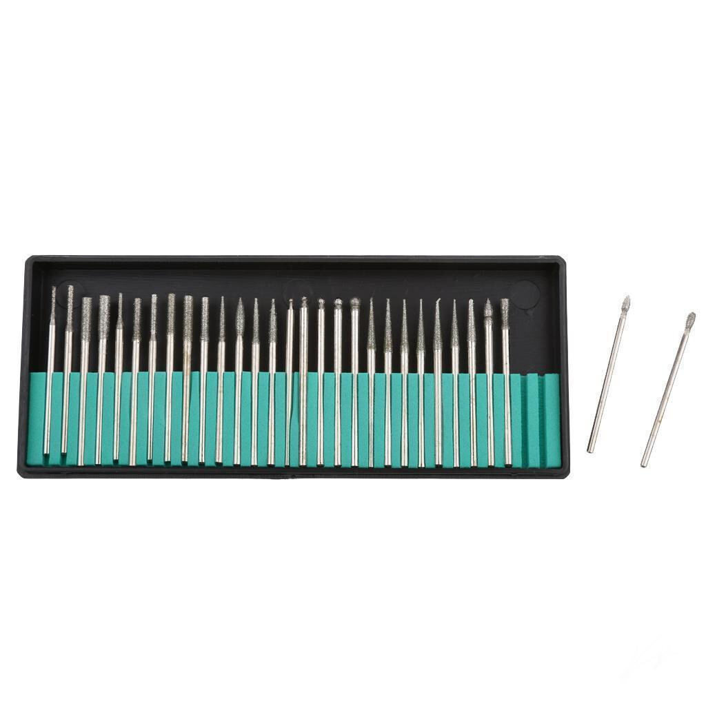 30 Pcs/Set Dental Lab 2.35mm Diamond Burs Diamond Burs Polishing Millers Tooth