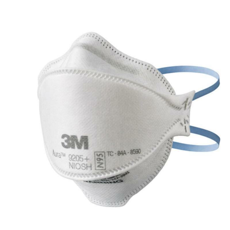 3M Aura N95 Dust Protection Particulate Respirator 9205+ White 9205P-10-DC