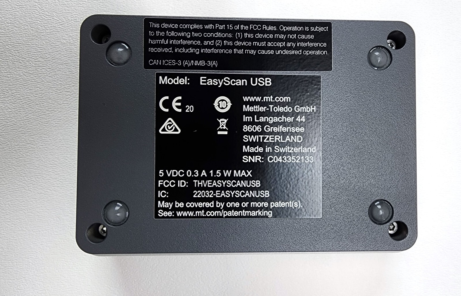Mettler Toledo EasyScan USB