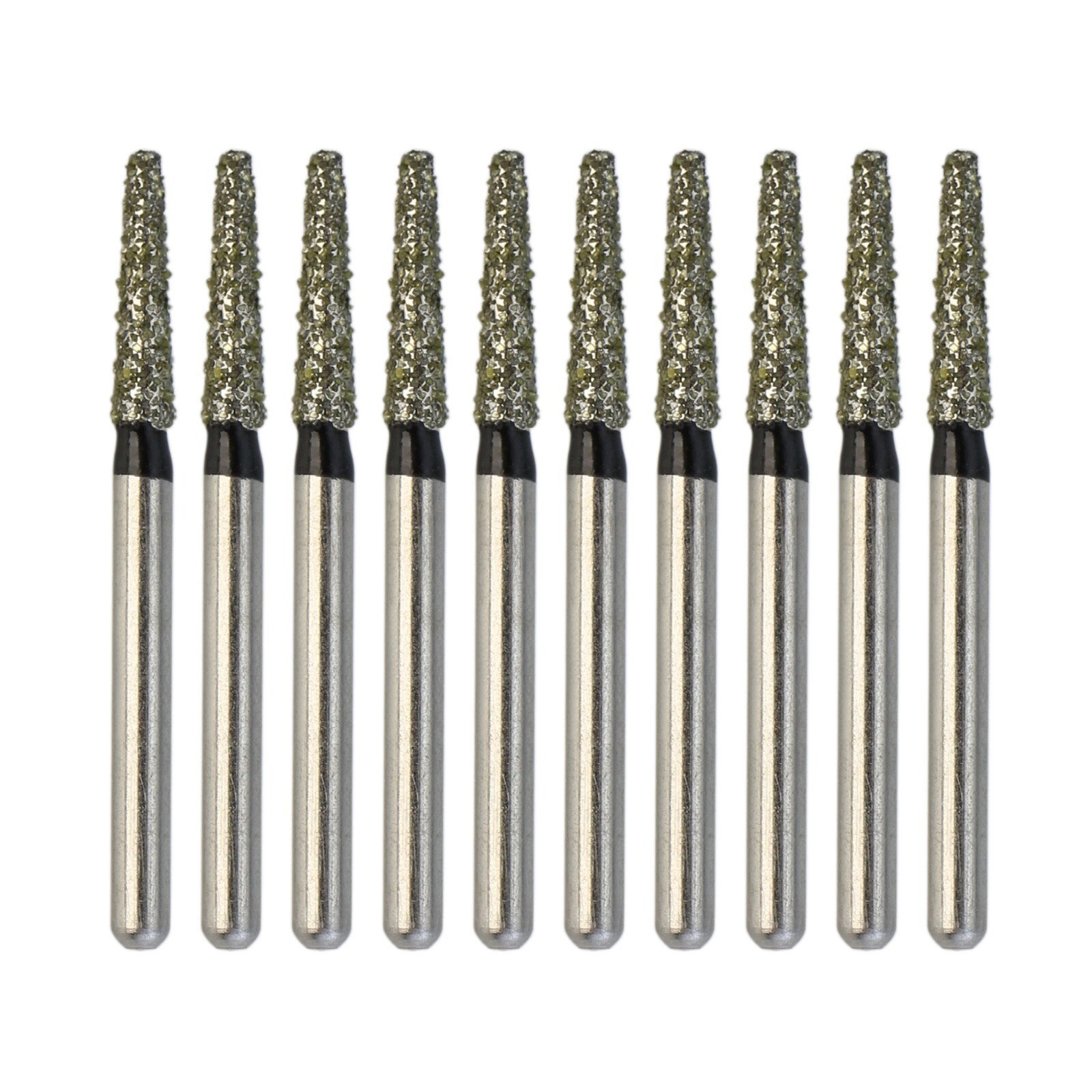 Dental Diamond Burs Flat End Taper 847/016SC Super Coarse Black FG High Speed