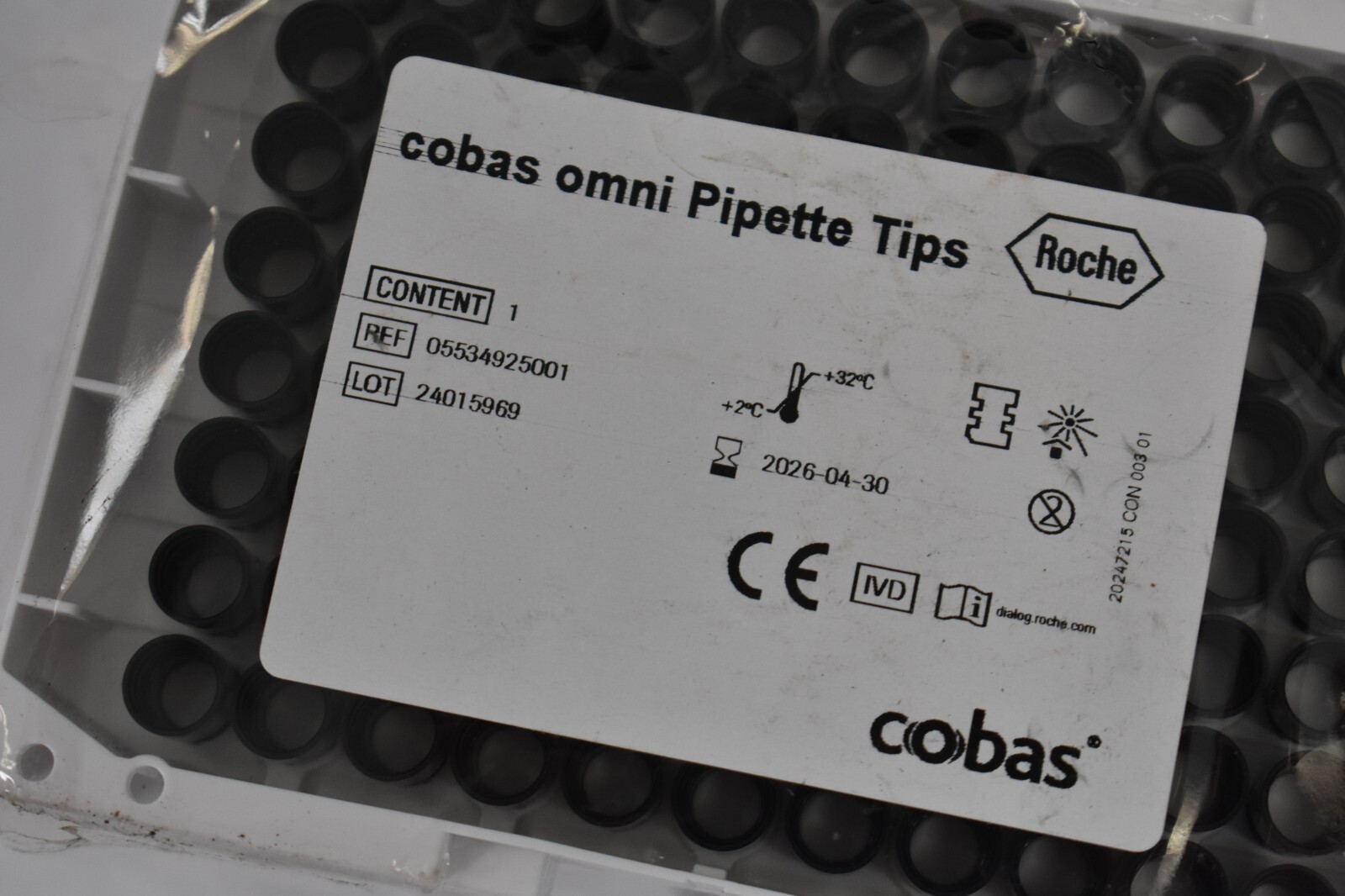 Roche Cobas Omni Pipette Tips 96 Pieces Set Genuine OEM Pack 05534925001