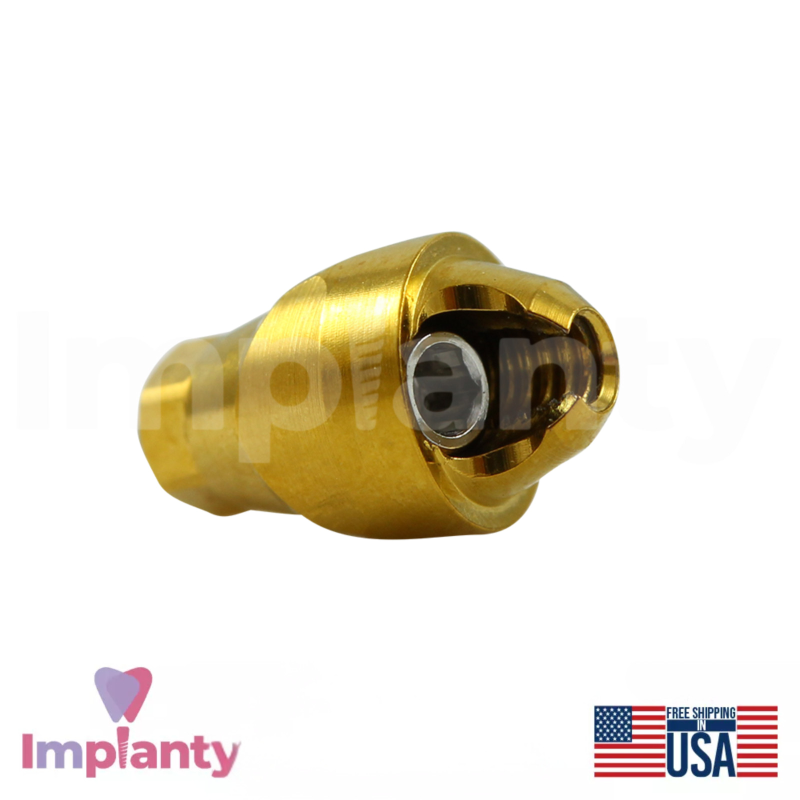 2x Angled Multi Unit 1.6 Dental Titanium Conical Connection Hex 2.65mm 17° RP