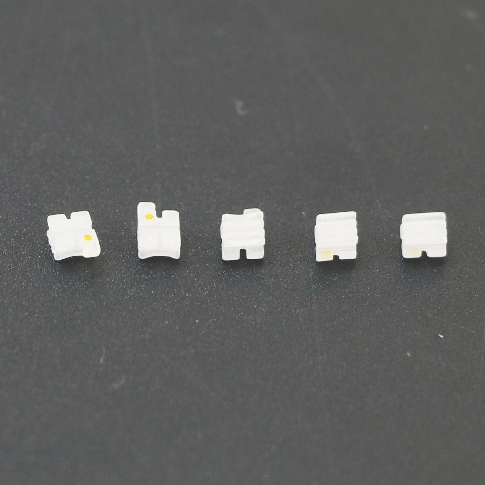 US Dental Orthodontic Ceramic White Clear Brackets Brace Roth 022 3 4 5 Hooks