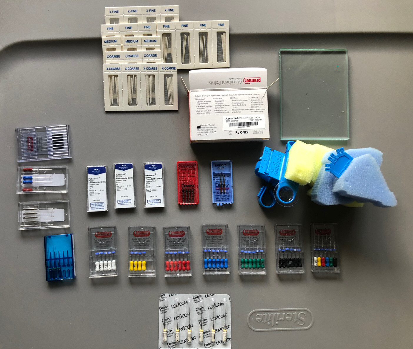 Endo K Files, Pluggers, Barbed Broaches, Gates Glidden and Peeso Drills