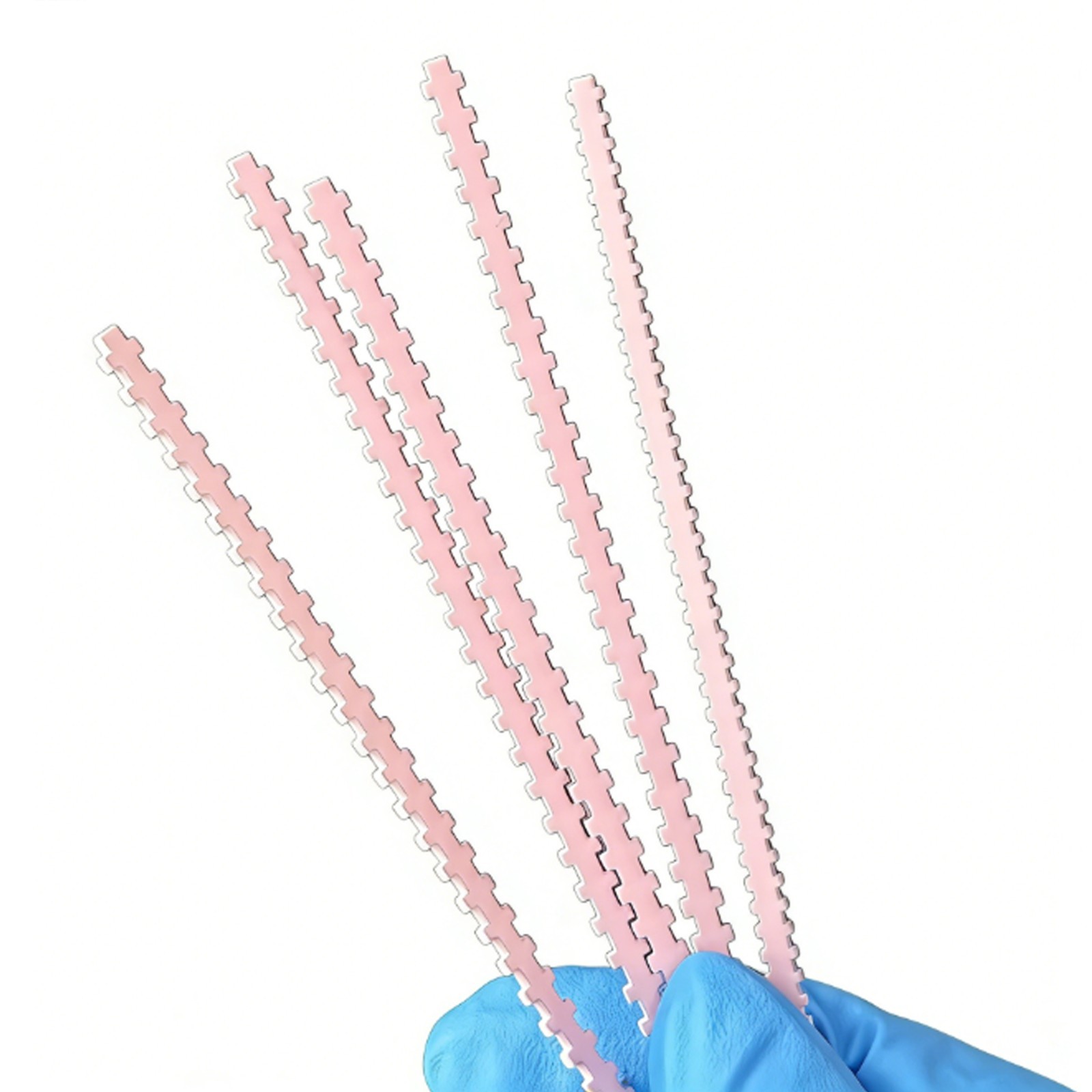 10PCS Implant Connector Titanium MU Wires Pink Overdenture Strengthener Plate