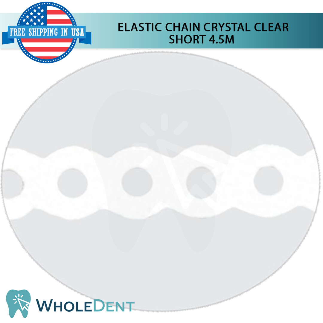 Orthodontic Dental Elastic Chain Crystal Clear Short 4.5m Power Tooth Morelli