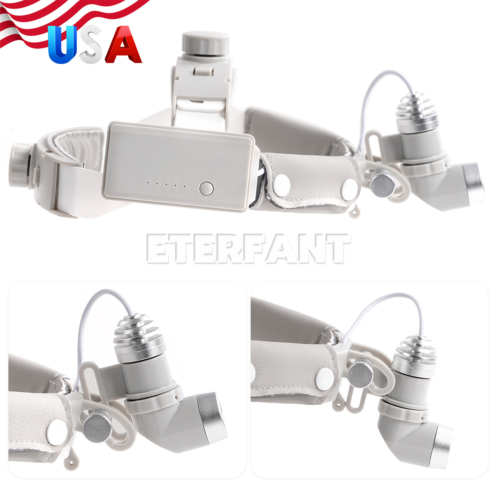 10W LED Dental Medical Headband Head Light Good Light Spot ENT Specific Headlamp