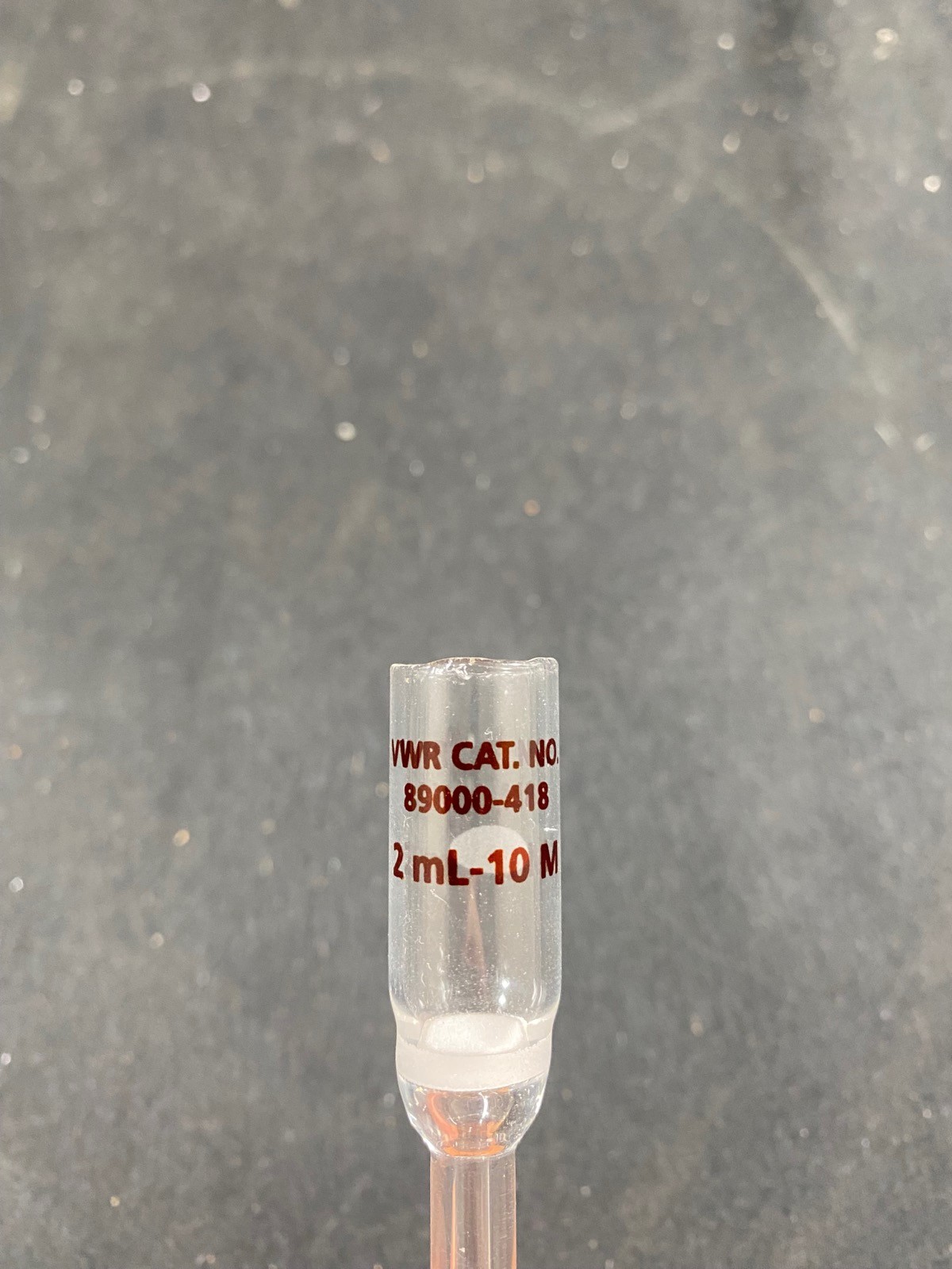 VWR Glass 2mL 10mm Disk Diameter Medium Frit Buchner Filter Funnel 89000-418