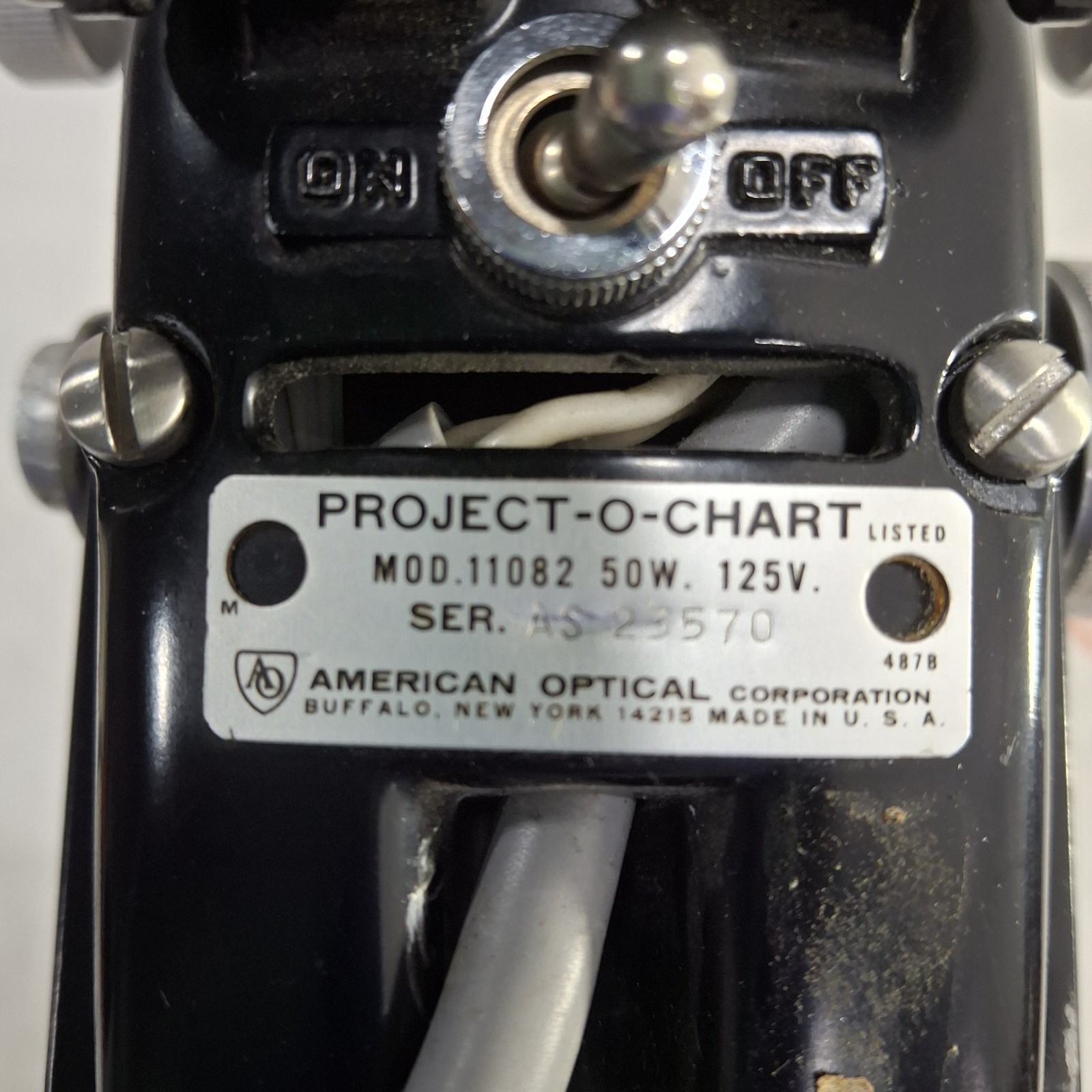 American Optical Project-O-Chart