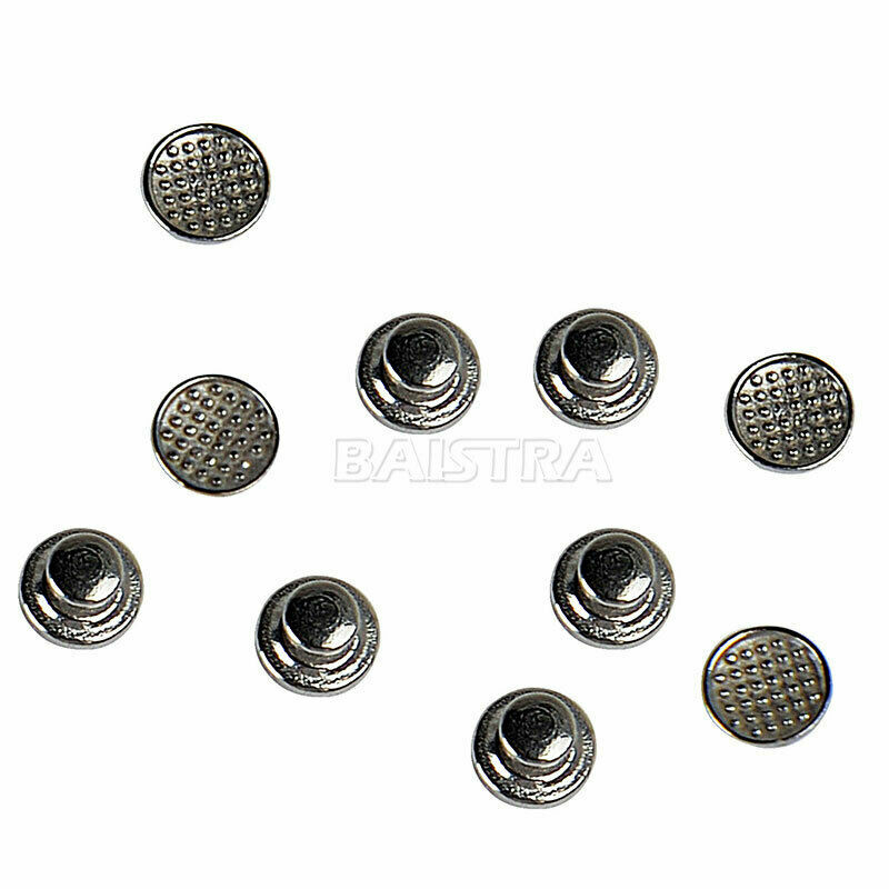 100 piezas Botones Linguales de Ortodoncia Dental Redonda Bondable mono Metal