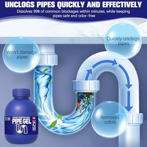 Pipe Bobo Drain Cleaner for Kitchen Sink, Powerful Unclogging,…