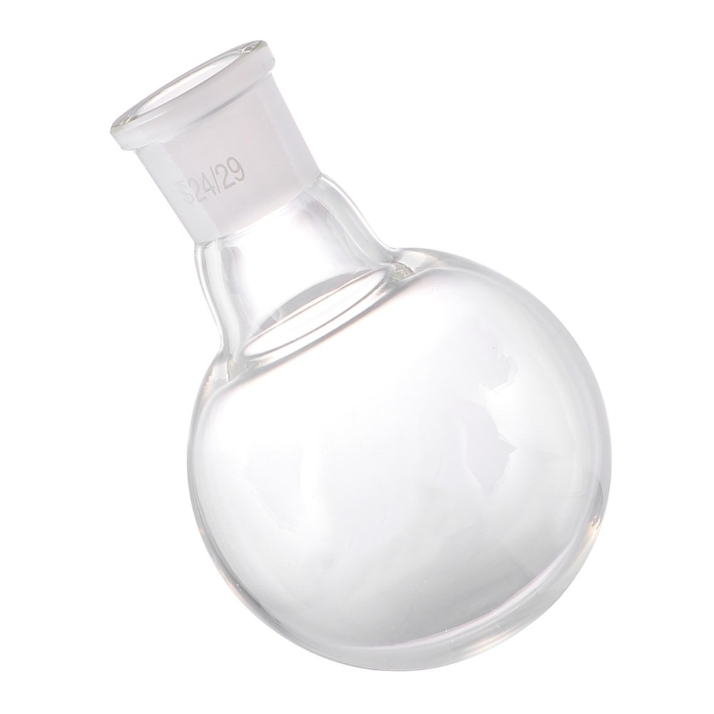1Pcs Assorted Color Glass Flask Durable Single Neck Round Bottom for Lab Storage
