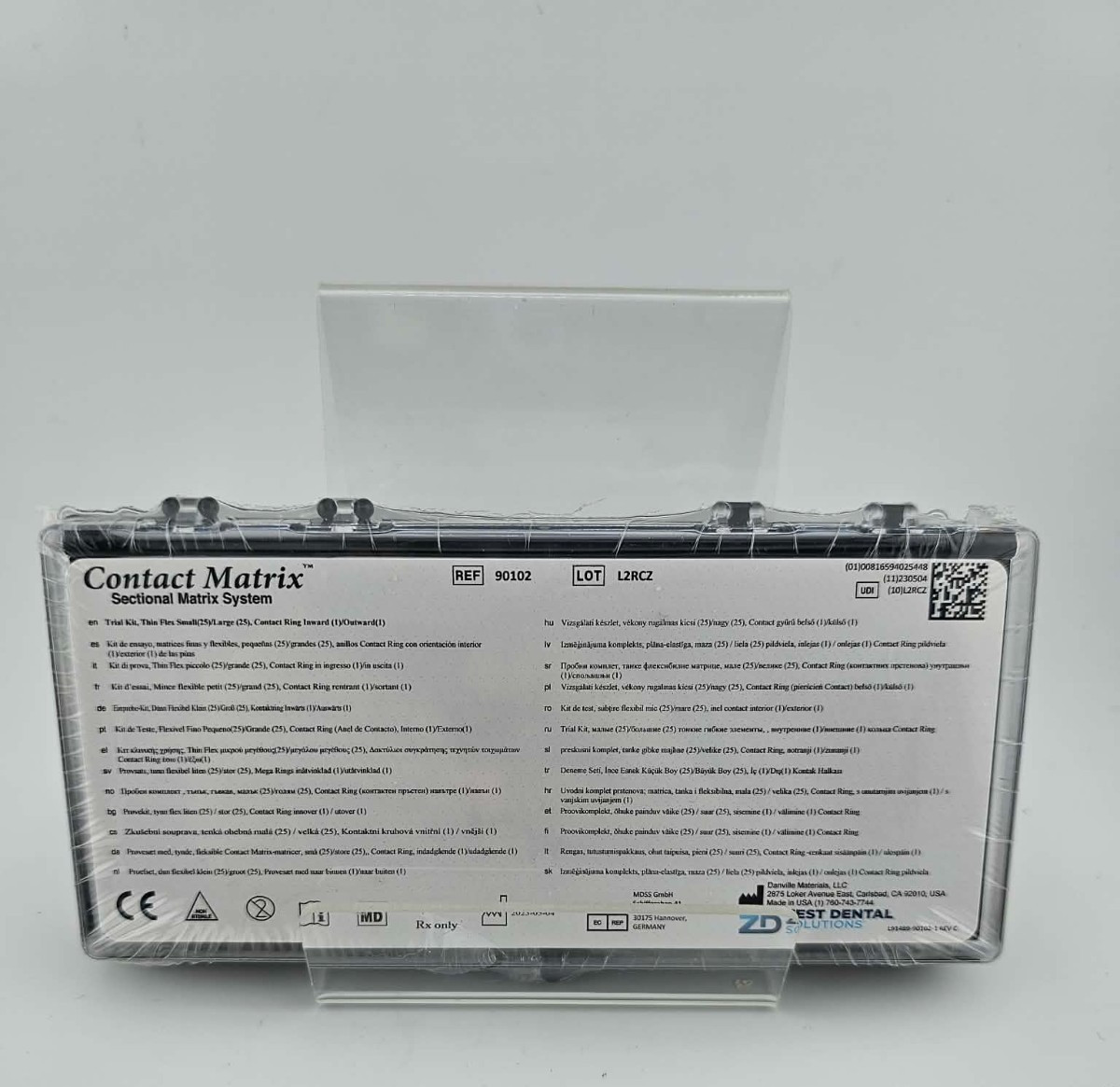 Zest Dental 90102 Contact Matrix Sectional Matrix System – NEW Danville Material