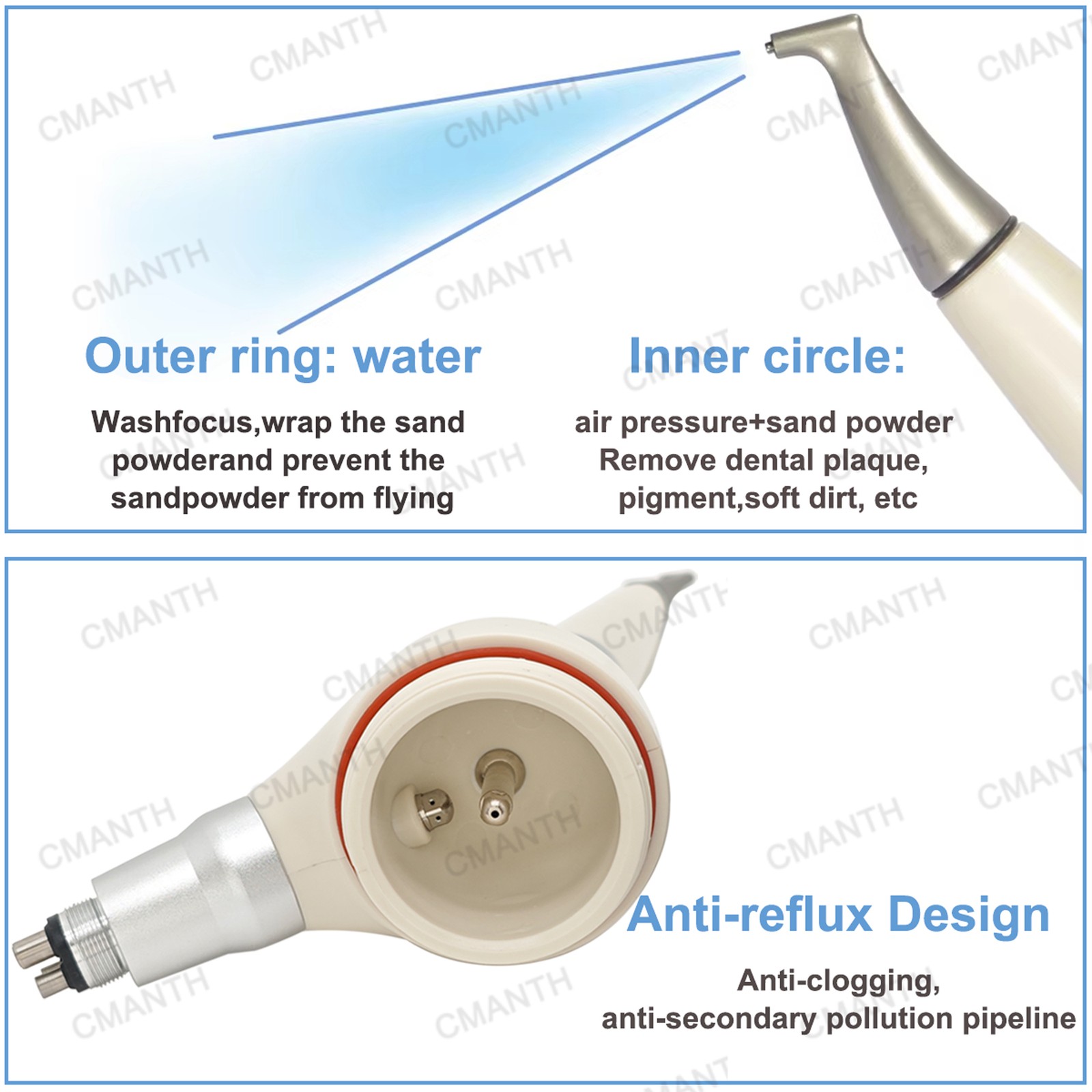 Dental Air Prophy Flow Teeth Polishing Polisher COXO CP-1/AP40 2/4 Hole KAVO NSK