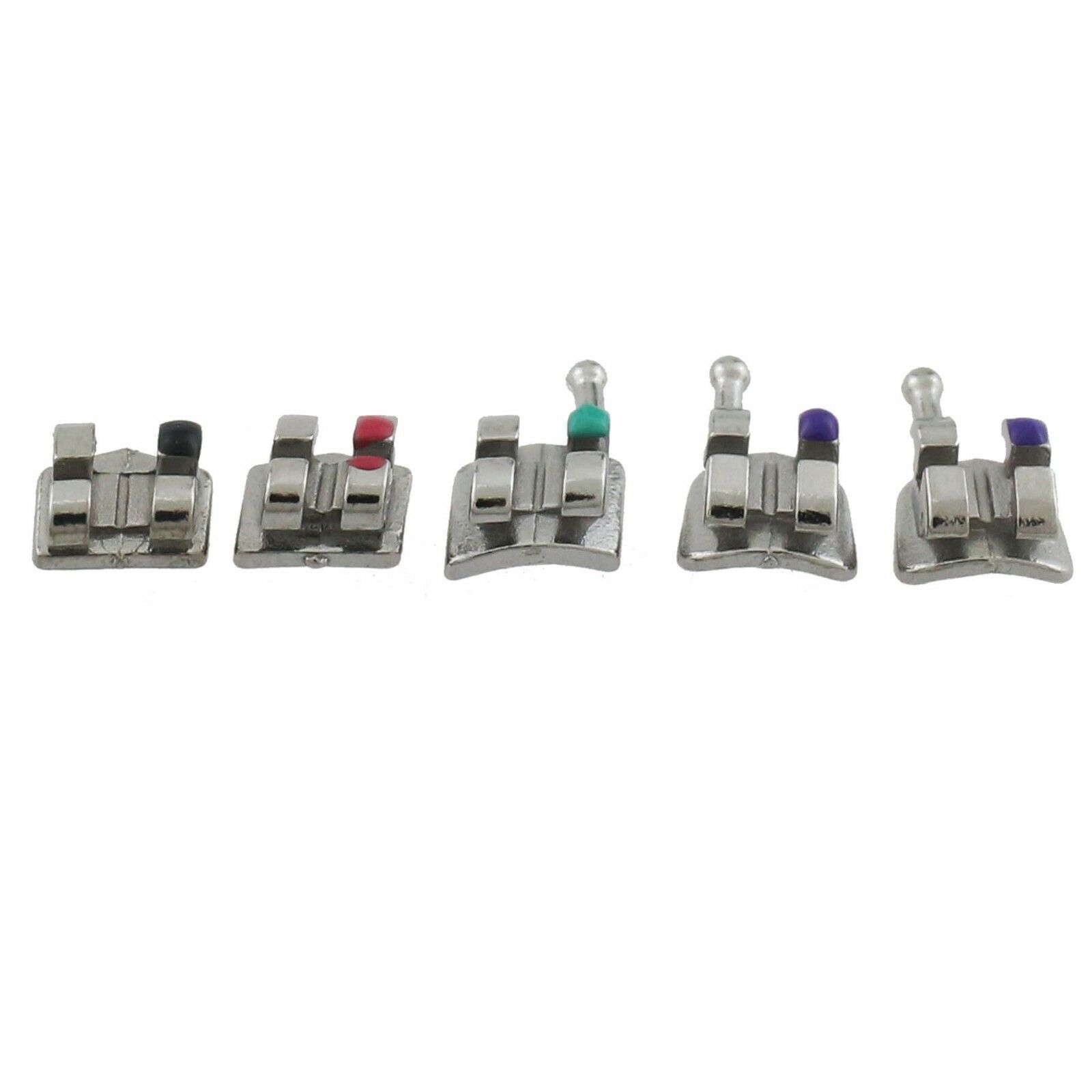 Dental Orthodontic Mini Bracket Metal Braces MIM Mini Roth 022 345 hooks 5-5